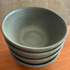 Studio McGee Green Stoneware Bowl